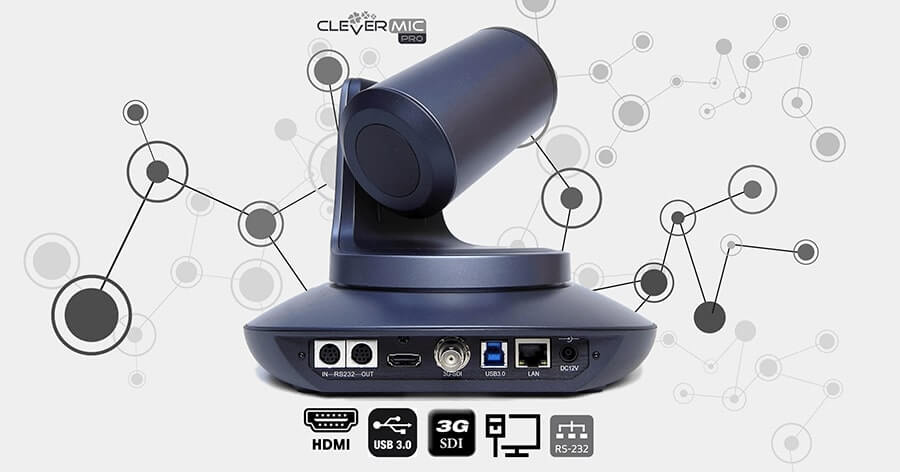 PTZ-камера CleverMic Pro HD PTZ HUSL 12 (20x, HDMI, LAN, SDI, USB3.0)_2